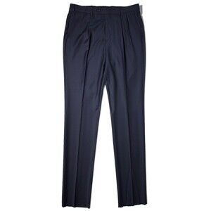 NWT Brooks Brothers Navy Blue Wool Blend Dress Pants Men 37x41 (Tailor to Fit)